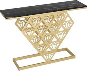 Metal Console Table Slate Sofa Table