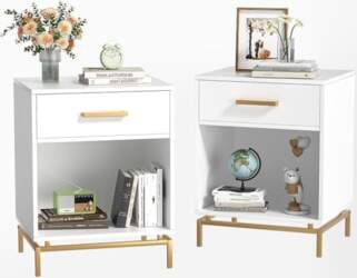 Modern Bedside Table, Set of 2