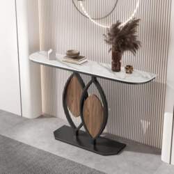 Modern Black Decorative Iron Console Table
