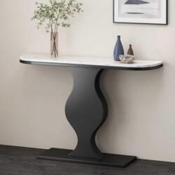 Modern Console Accent Table with Geometric