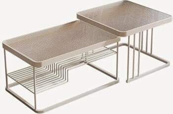 Modern Glass Coffee Table Set with