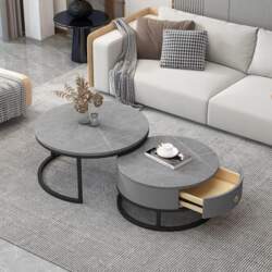 Modern Round Coffee Table Set -