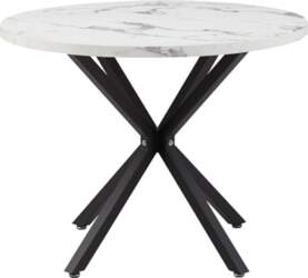 Modern Round Dining Table with Industrial