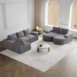 Modular Sofa, Corner Sofa with Chaise