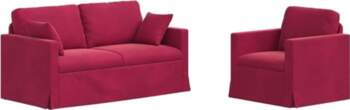 Modulares Samt Sofa Set 2er mit