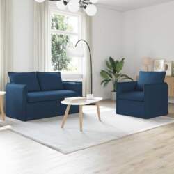 Modulares Sofa Set 2 Teile Hellgrau