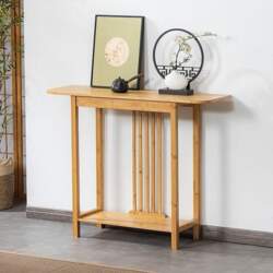 Narrow Console Table for Sofa, Wooden