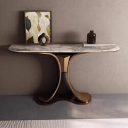 Narrow Industrial Entrance Table, Long Sofa