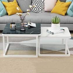 Nesting End Table Set, Stackable Coffee