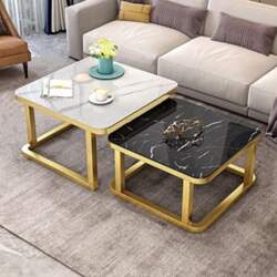Nesting End Table Set, Stackable Coffee