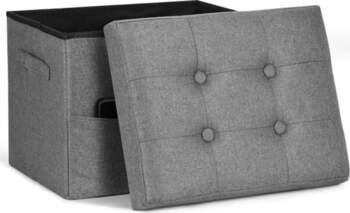 Ottoman with Storage Footrest Stool with