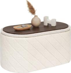 PINPLUS Bench with Storage Space, Oval