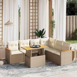 Rantry Garden Sofa Set 7 Pieces