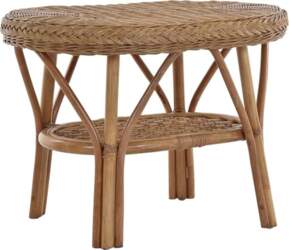 Rattan Table / Oval Side Table