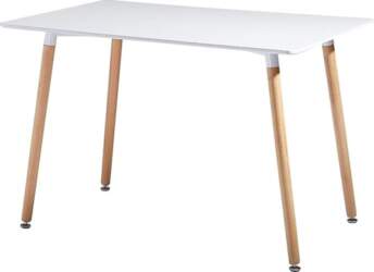 Rectangular Scandinavian Dining Room Table, Modern