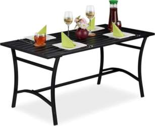 Relaxdays Rectangular Garden Table Metal Table