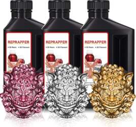 RepRapper Metallic Gloss 3D printera sveķi