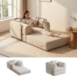 ROCSUMOO Foldable Sofa Bed Modular Armchair