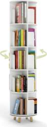 Rotating Bookcase, Narrow, Bookcase with 16