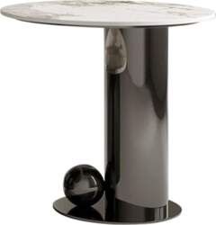 Round Edge Marble Stone Coffee Table