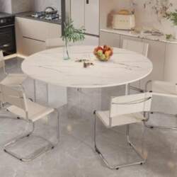 Round Folding Table Top, Four Folding