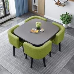 Round/Square Dining Table Set with Chairs