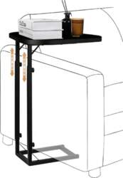 Side Table, Height-Adjustable C Table, Side