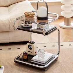 Side Table with Wheels, Side Table