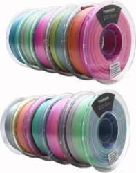 Silk Rainbow PLA 3D printeru filaments