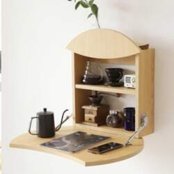 Small Folding Kitchen Wall Shelf Floating