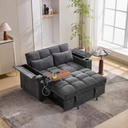 Sofa Bed with Sleep Function, 2-Seater
