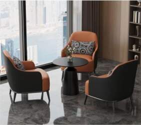 Sofa Chair Set with Side Table