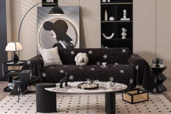 Sofa Covers Floral Pattern Thick Chenille