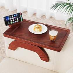 Sofa Side Table with Clip for
