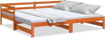 Sofa with Pull Out Bed, Brown