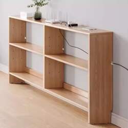 Storage behind sofa, compact shelf for