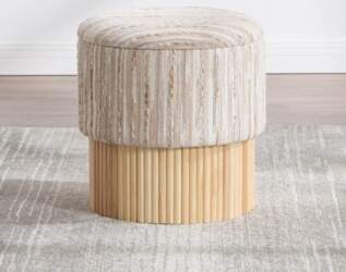 Storage Ottoman Stool with Removable Lid