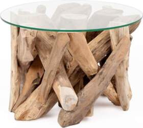 Teak Coffee Table Tora Round Approx