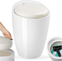 TecTake Bath Stool Round ABS Plastic