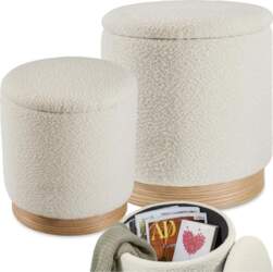 Tectake® Set of 2 Stools with