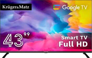 Televizors   43" FHD Google TV,  DVB-T2/S2/T/C