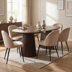Tokyo Dining Table Oval Extendable 7-Piece