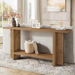 Tribesigns 150 cm Console Table, Narrow