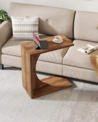 Tribesigns C-Shaped Side Table, Sofa Side