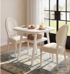 Tribesigns Small Dining Table with Shelf