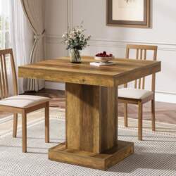 Tribesigns Square Dining Table for 4
