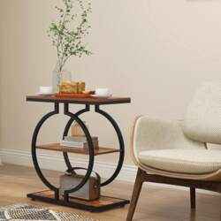 Trironsun Narrow Side Table with 3
