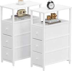 TUTOTAK Narrow Side Table, Tall Side