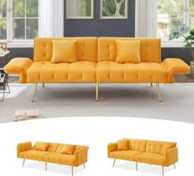 Two-seater multifunctional sofa bed with bed
