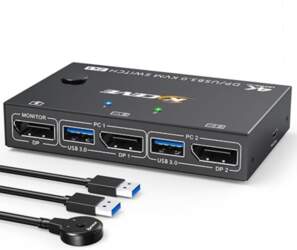 USB 3.0 KVM komutators ar